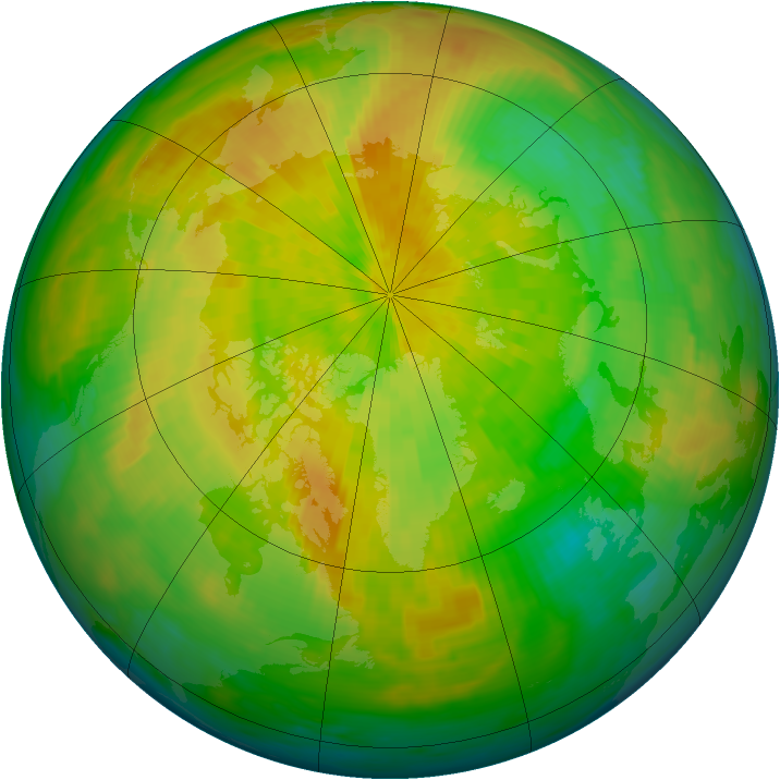 Arctic ozone map for 07 April 1993